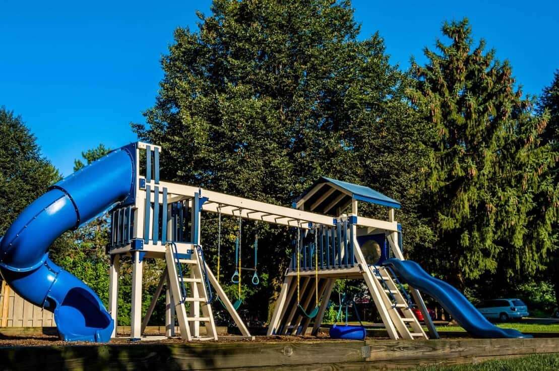 Child-friendly playground for residents on Brookfield apartment grounds in Macungie